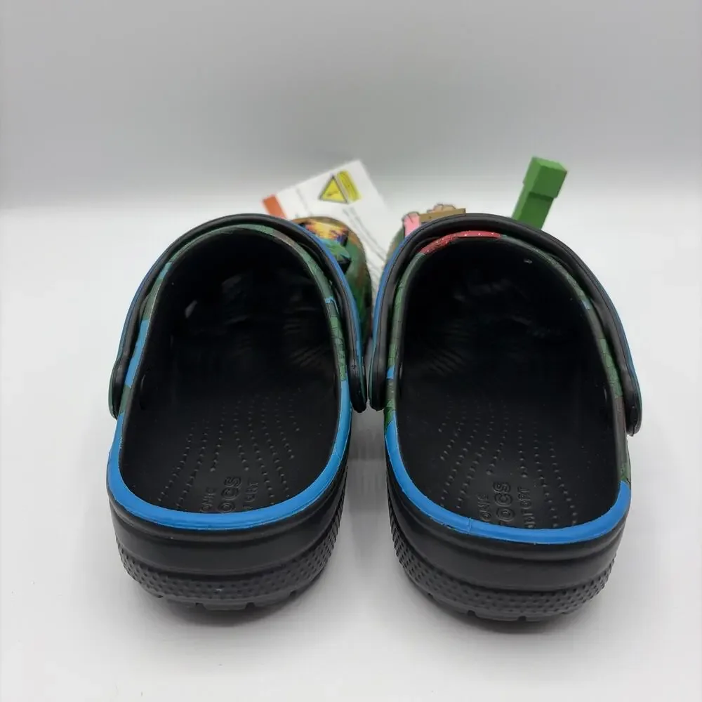Crocs x Minecraft Pre-School Kids Classic Clog Size C12 Green Black 210830-90H
